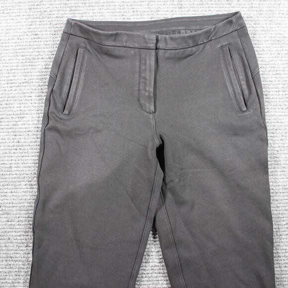 Lululemon Pants Womens 4 Black Straight Leg Cropped Zip Fly Tencel Blend - Picture 3 of 8